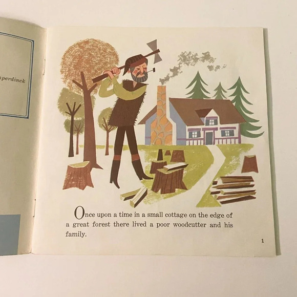 Vintage 1967 Disney Hansel and Gretel 7 Inch Record and Book - Picture 5 of 15